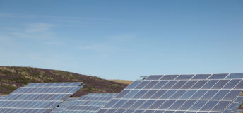 Large scale solar farm located in rural Spain