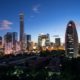beijing skyline at dusk
